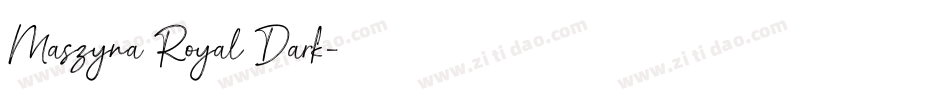 Maszyna Royal Dark字体转换